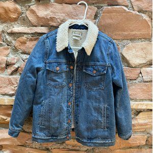 Madewell Oversized Sherpa Jean Jacket